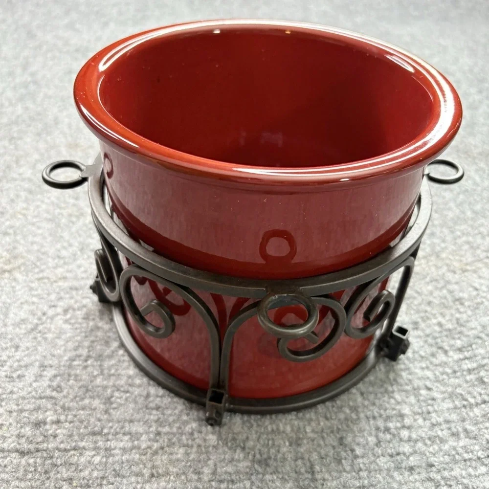 Better Homes Gardens Hanging Candle Holder Set 7 Pc Metal Glass Red‎ Traditional